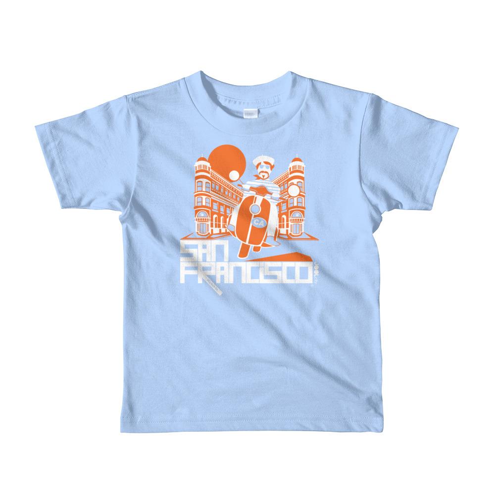 San Francisco Buddy Beatnik Short Sleeve Toddler T-Shirt T-Shirts Baby Blue / 6yrs designed by JOOLcity