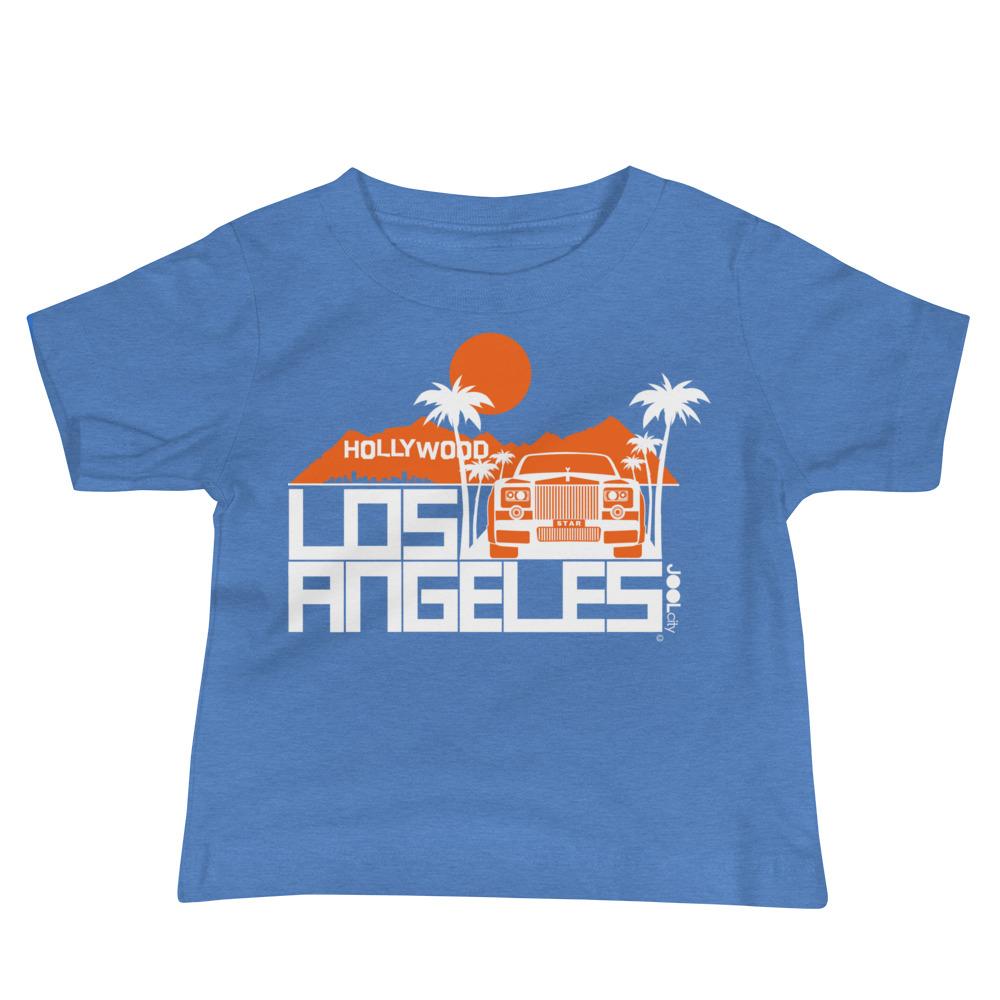 Los Angeles Hollywood Star Baby Jersey Short Sleeve Tee T-Shirts Heather Columbia Blue / 18-24m designed by JOOLcity