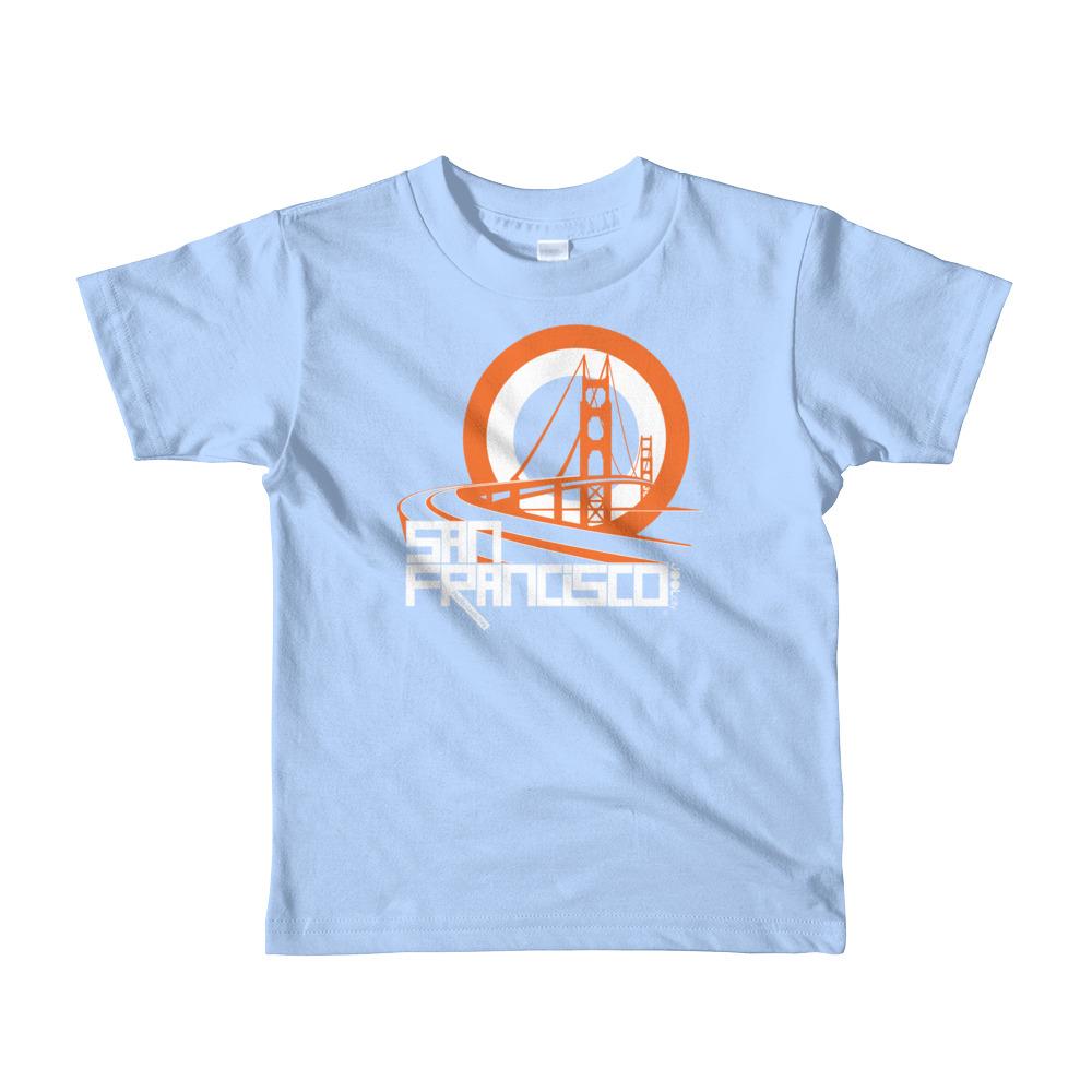 San Francisco Golden Gate Groove Short Sleeve Toddler T-shirt T-Shirts Baby Blue / 6yrs designed by JOOLcity
