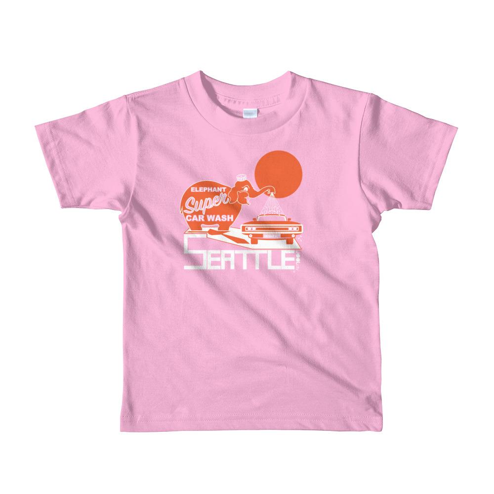 Seattle Ellie Wash Short Sleeve Toddler T-shirt T-Shirts Pink / 6yrs designed by JOOLcity