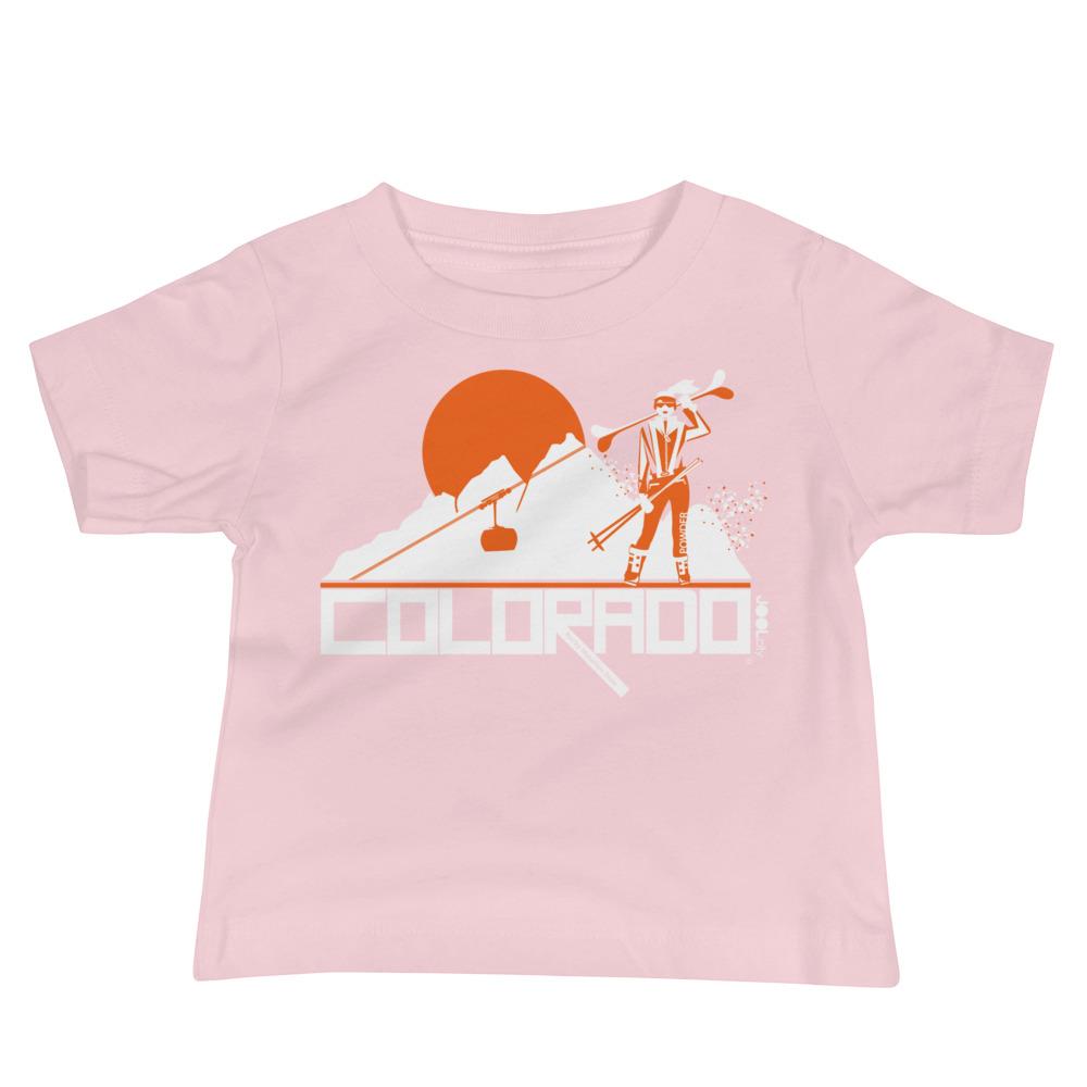 Colorado Apres Ski Baby Jersey Short Sleeve Tee T-Shirts Pink / 18-24m designed by JOOLcity