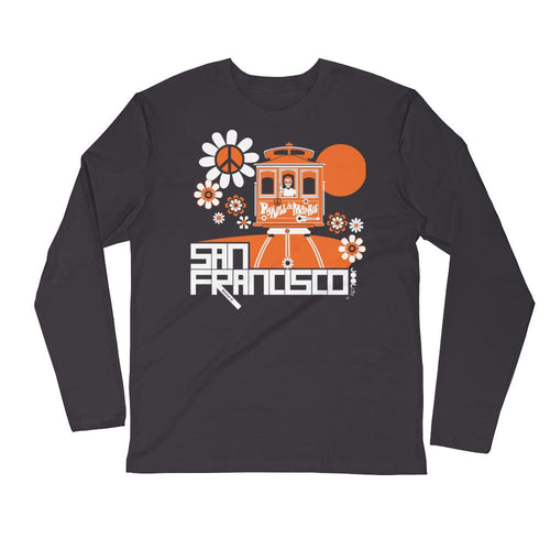 San Francisco Cable Car Groove Long Sleeve Men's T-Shirt