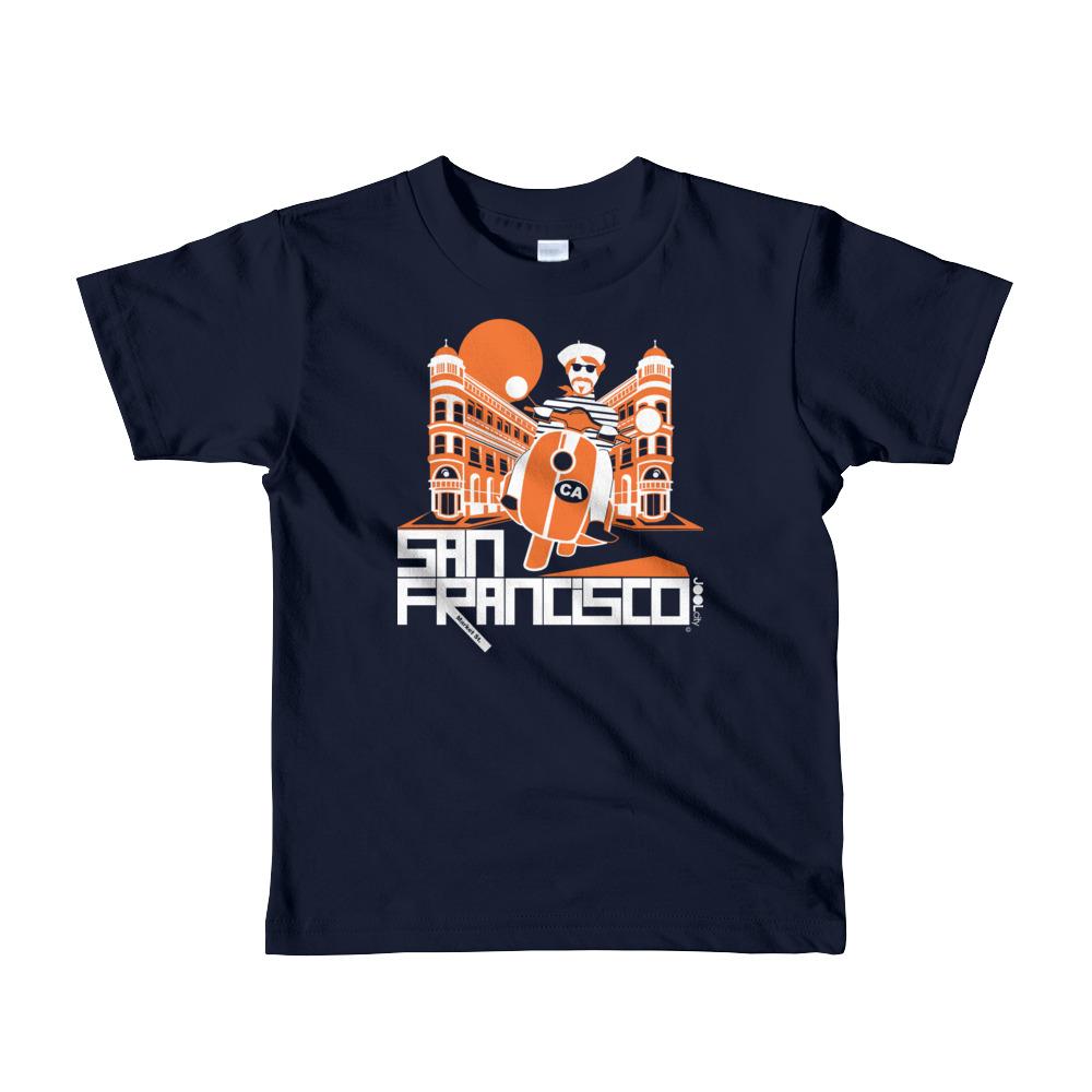 San Francisco Buddy Beatnik Short Sleeve Toddler T-Shirt T-Shirts Navy / 6yrs designed by JOOLcity