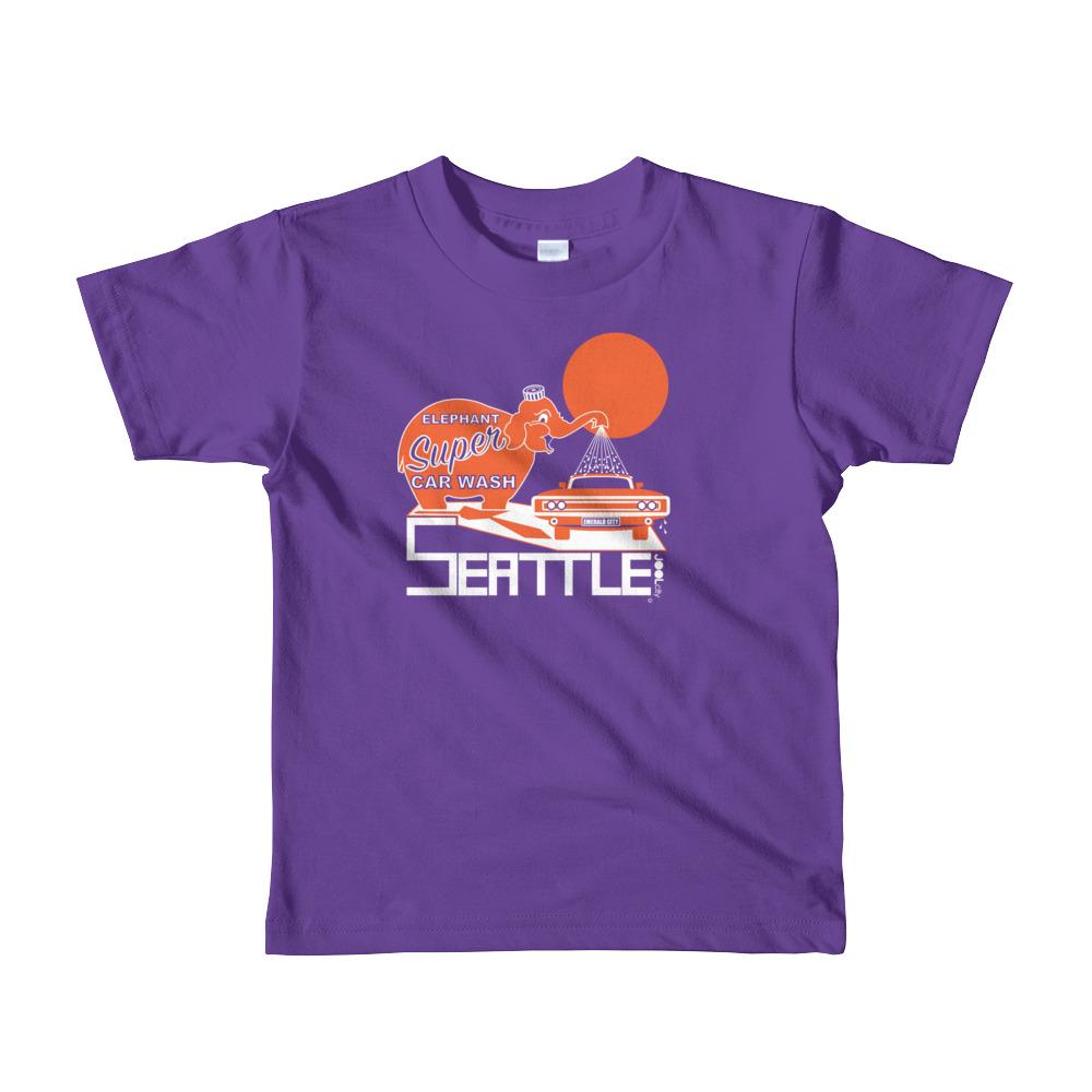 Seattle Ellie Wash Short Sleeve Toddler T-shirt T-Shirts Purple / 6yrs designed by JOOLcity
