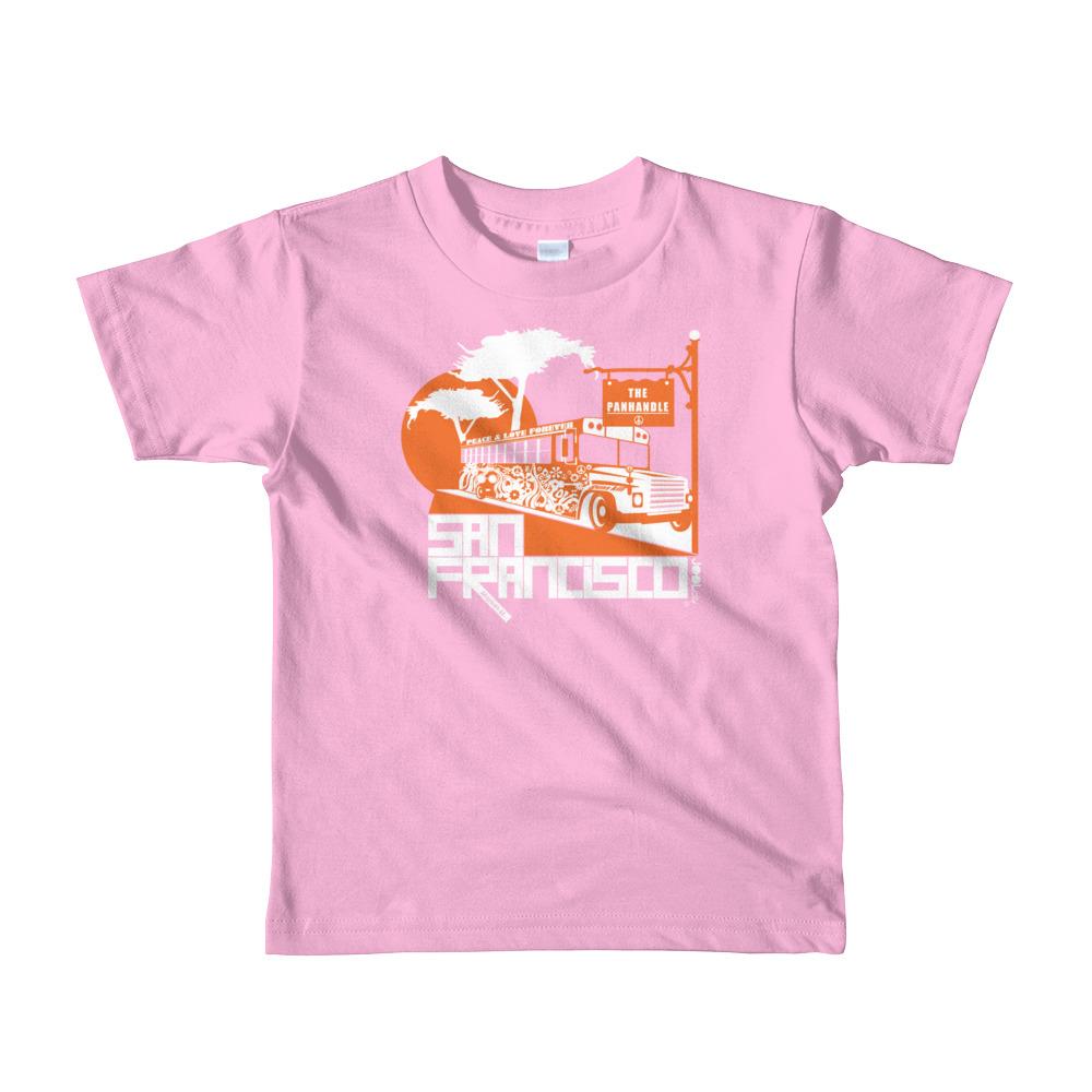 San Francisco Blissful Bus Short Sleeve Toddler T-shirt T-Shirts Pink / 6yrs designed by JOOLcity