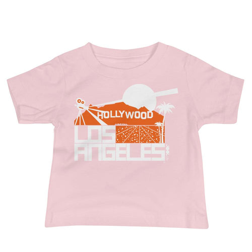Los Angeles Hollywood Hills Baby Jersey Short Sleeve Tee T-Shirts Pink / 18-24m designed by JOOLcity