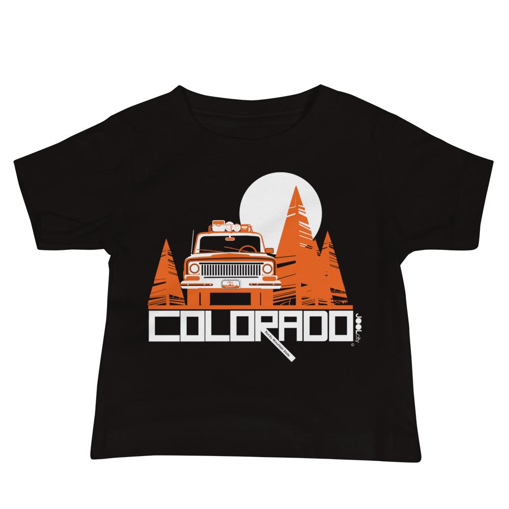 Colorado Wagon Wheel Baby Jersey Short Sleeve Tee T-Shirts Black / 18-24m designed by JOOLcity