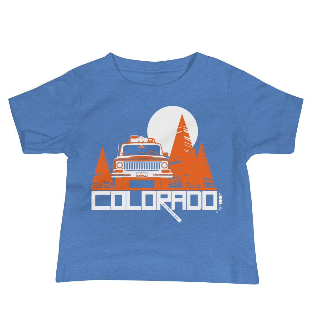 Colorado Wagon Wheel Baby Jersey Short Sleeve Tee T-Shirts Heather Columbia Blue / 18-24m designed by JOOLcity