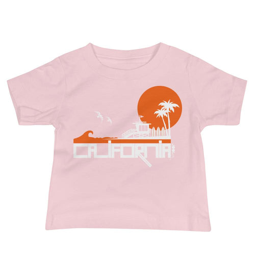 California Lifeguard Love Baby Jersey Short Sleeve Tee T-Shirts Pink / 18-24m designed by JOOLcity
