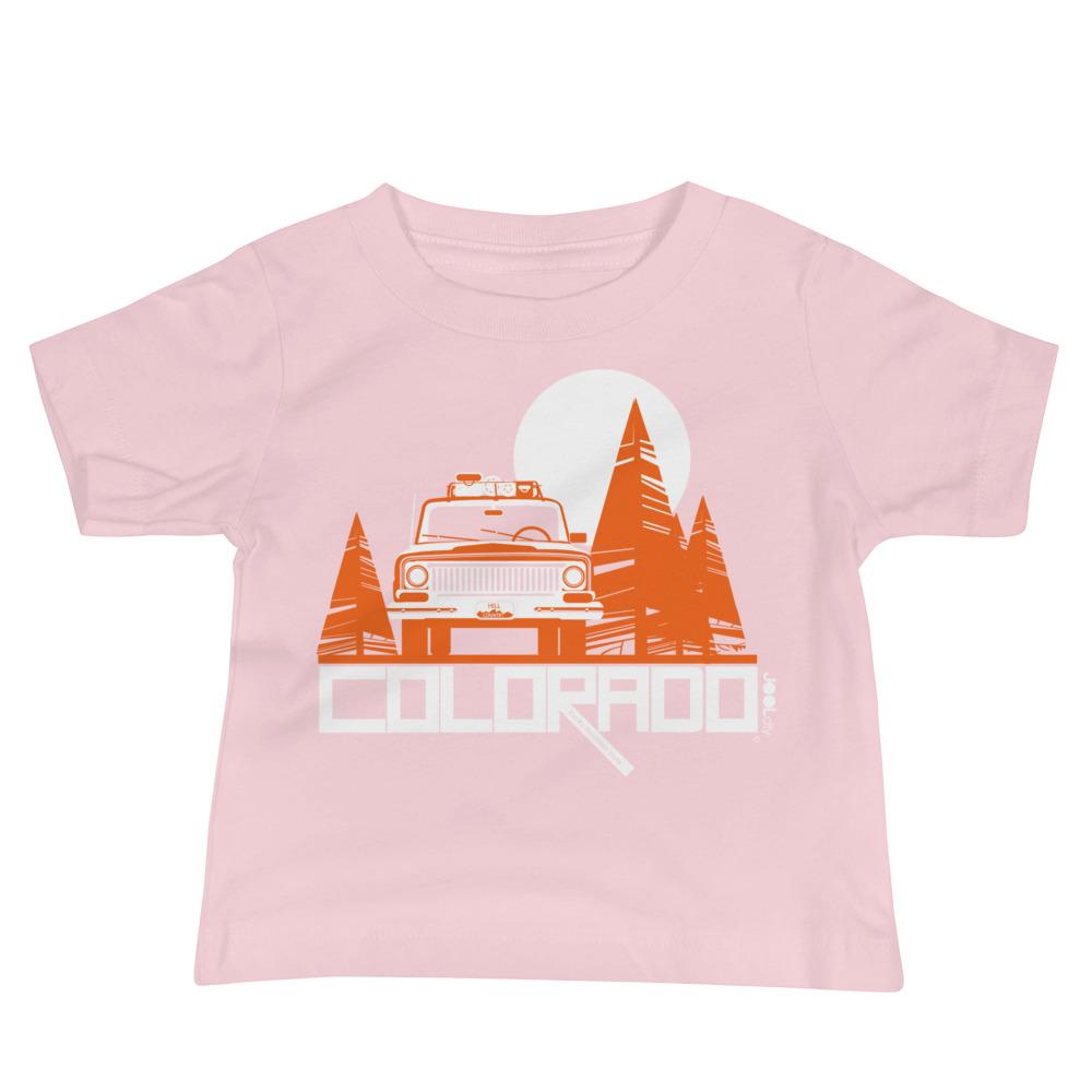 Colorado Wagon Wheel Baby Jersey Short Sleeve Tee T-Shirts Pink / 18-24m designed by JOOLcity