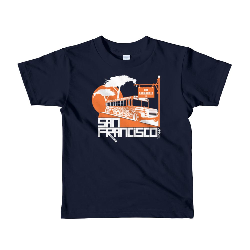 San Francisco Blissful Bus Short Sleeve Toddler T-shirt T-Shirts Navy / 6yrs designed by JOOLcity