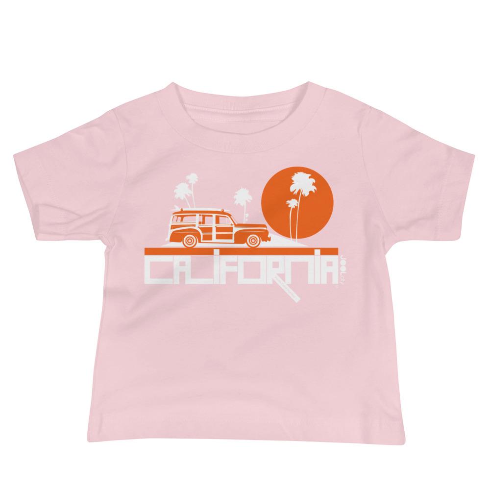 California Woody Wagon Baby Jersey Short Sleeve Tee T-Shirts Pink / 18-24m designed by JOOLcity