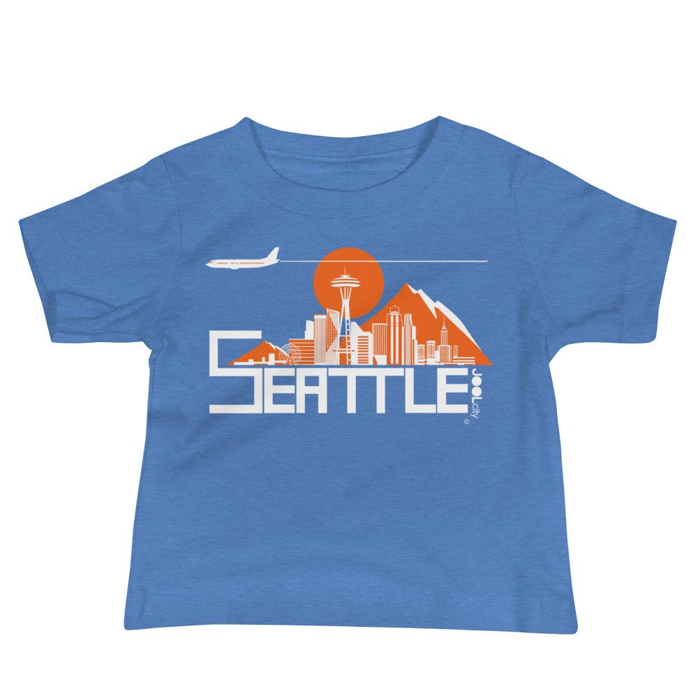 Seattle Skyline Flight Baby Jersey Short Sleeve Tee