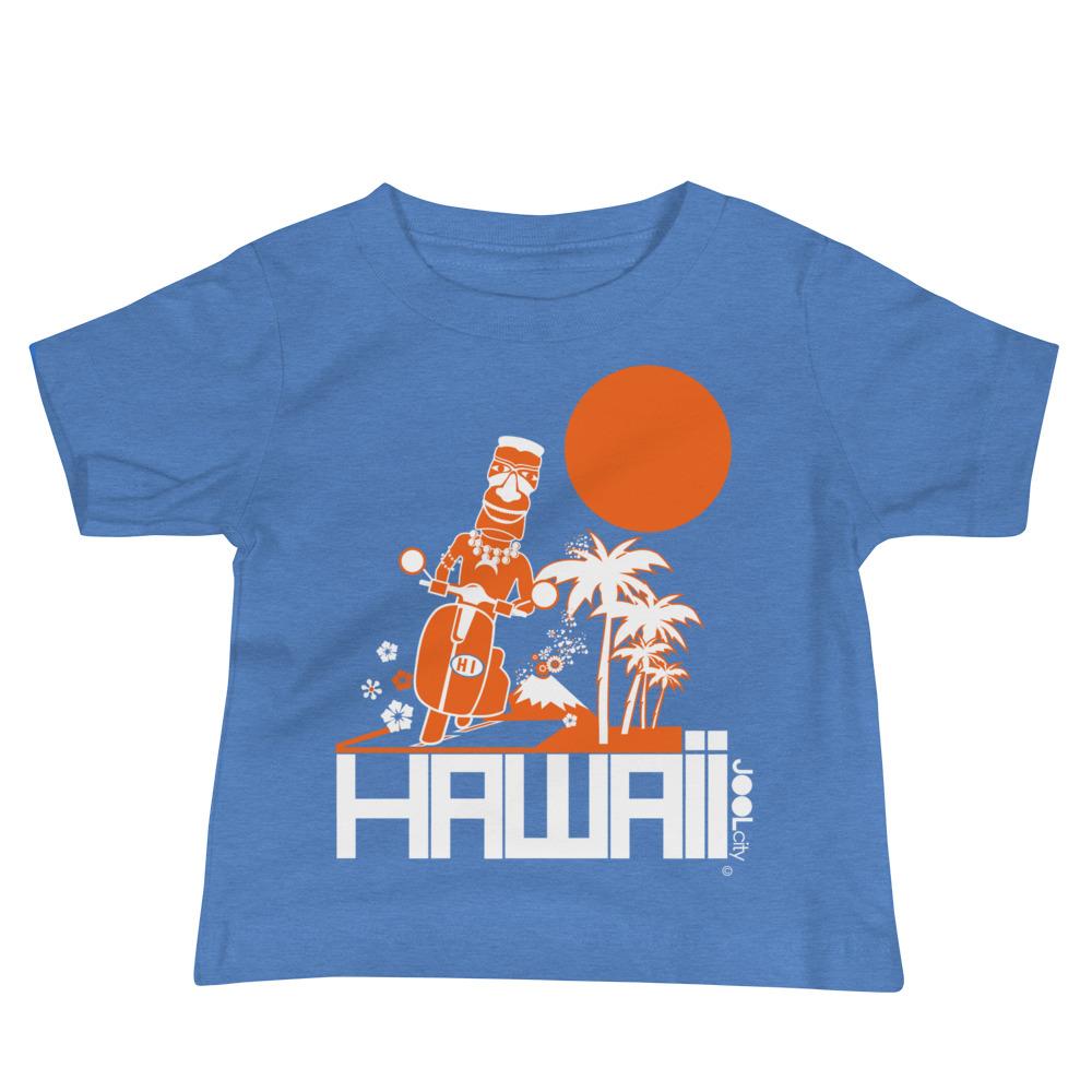 Hawaii Moped Madness Baby Jersey Short Sleeve Tee T-Shirts Heather Columbia Blue / 18-24m designed by JOOLcity