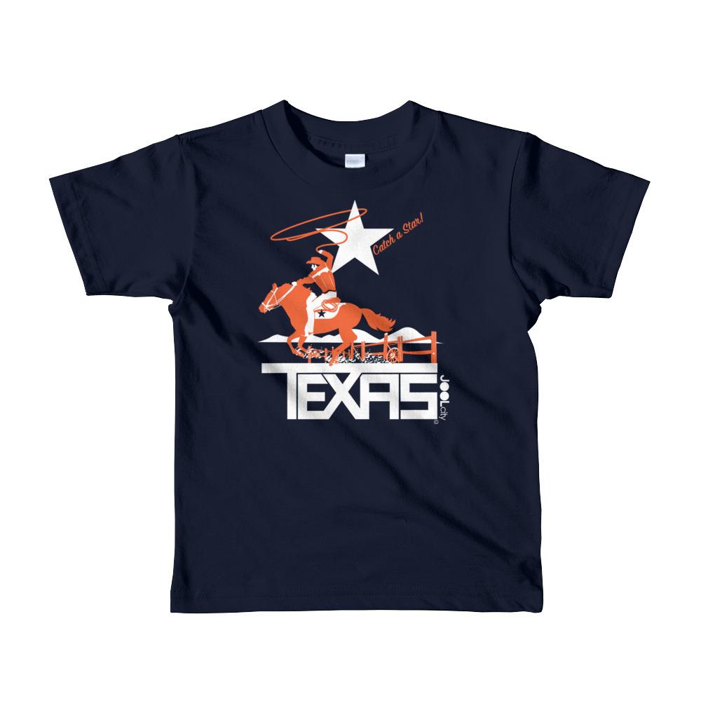 Texas Wrangling Roper Short Sleeve Toddler T-shirt T-Shirts Navy / 6yrs designed by JOOLcity