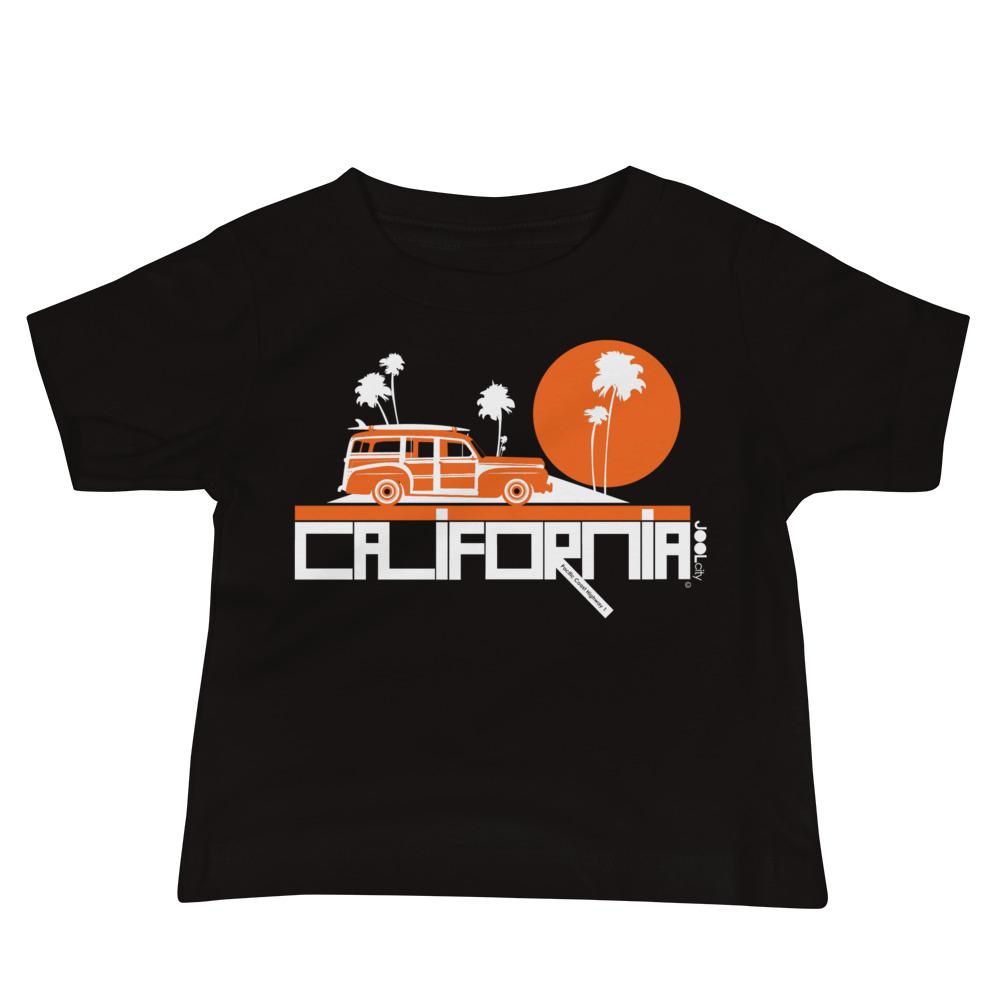 California Woody Wagon Baby Jersey Short Sleeve Tee T-Shirts Black / 18-24m designed by JOOLcity
