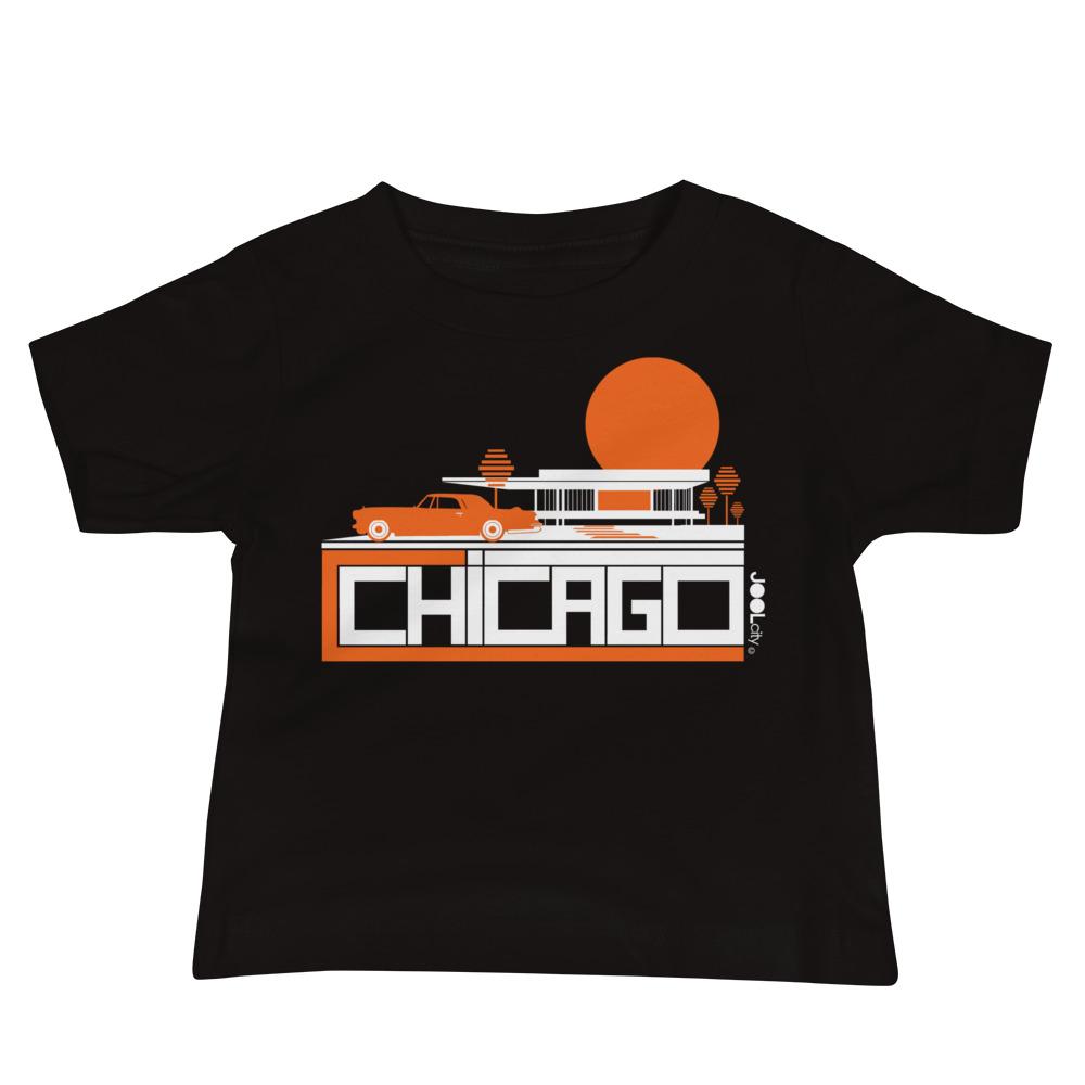 Chicago Mid-Century Ride Baby Jersey Short Sleeve Tee T-Shirts Black / 18-24m designed by JOOLcity