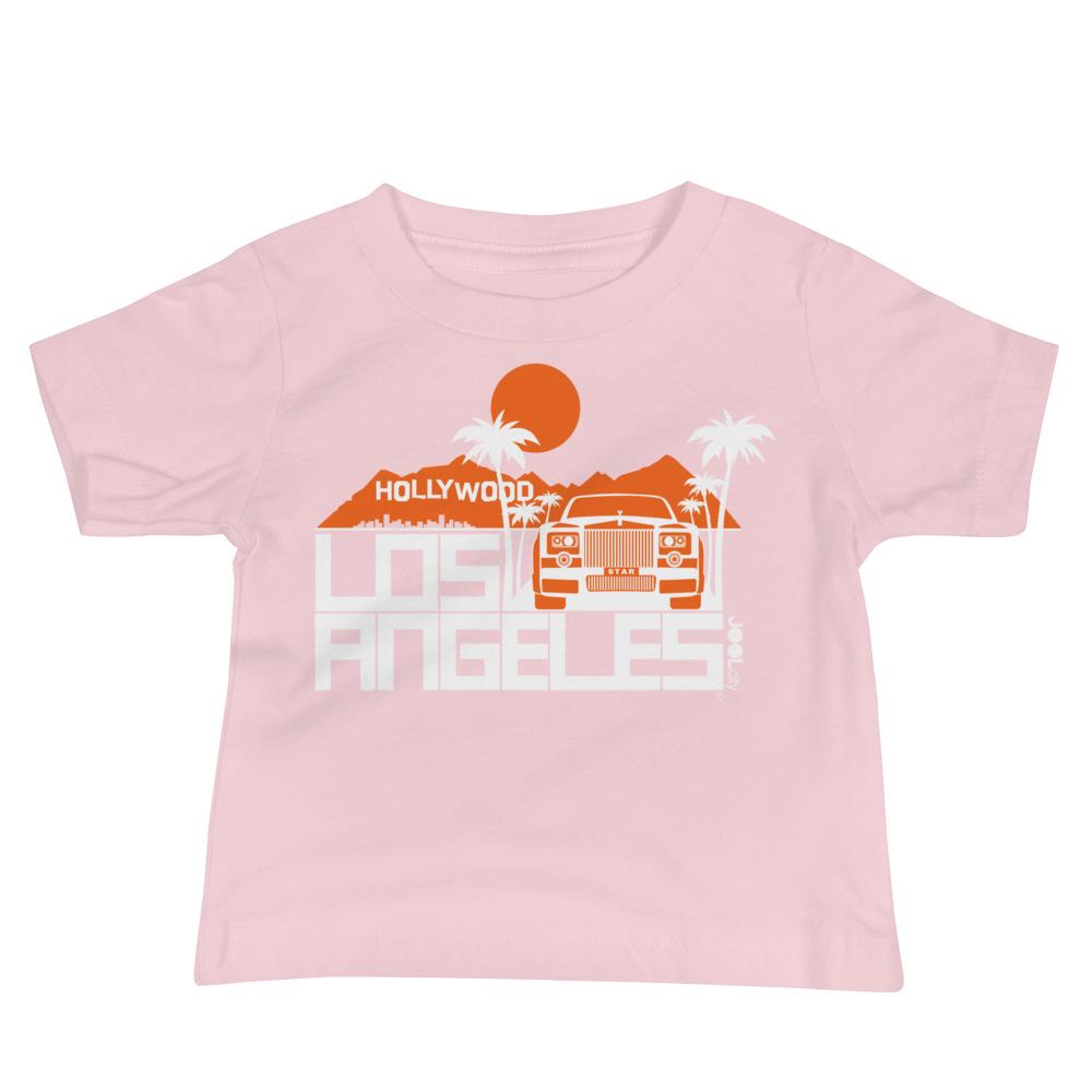 Los Angeles Hollywood Star Baby Jersey Short Sleeve Tee T-Shirts Pink / 18-24m designed by JOOLcity