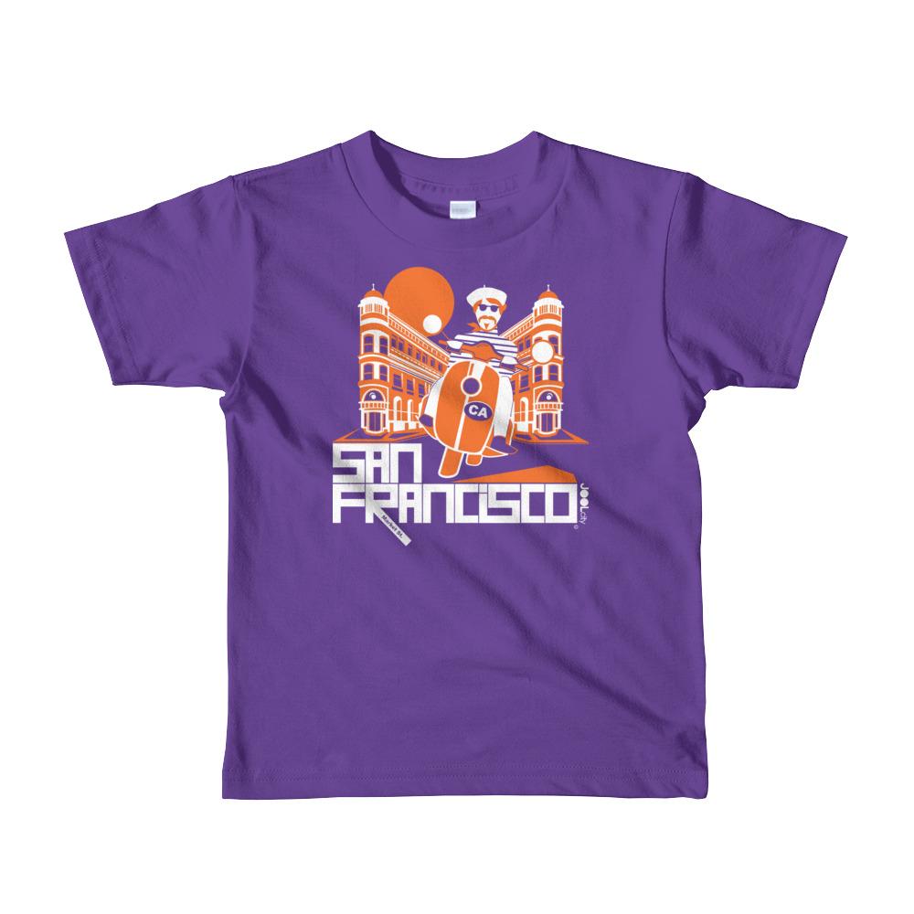 San Francisco Buddy Beatnik Short Sleeve Toddler T-Shirt T-Shirts Purple / 6yrs designed by JOOLcity