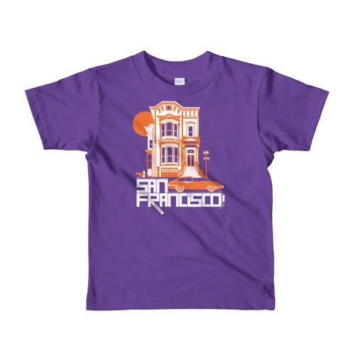 San Francisco Victorian Dream Short Sleeve Toddler T-shirt T-Shirts Purple / 6yrs designed by JOOLcity