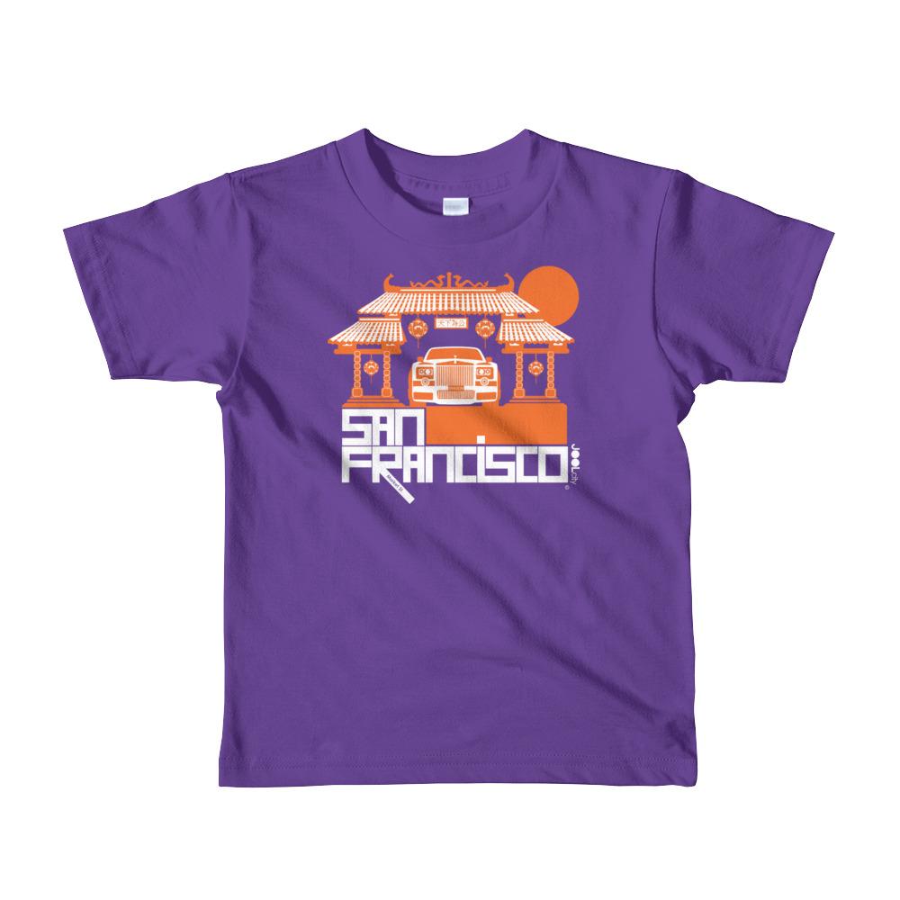 San Francisco Dragon Gate Short Sleeve Toddler T-shirt T-Shirts Purple / 6yrs designed by JOOLcity