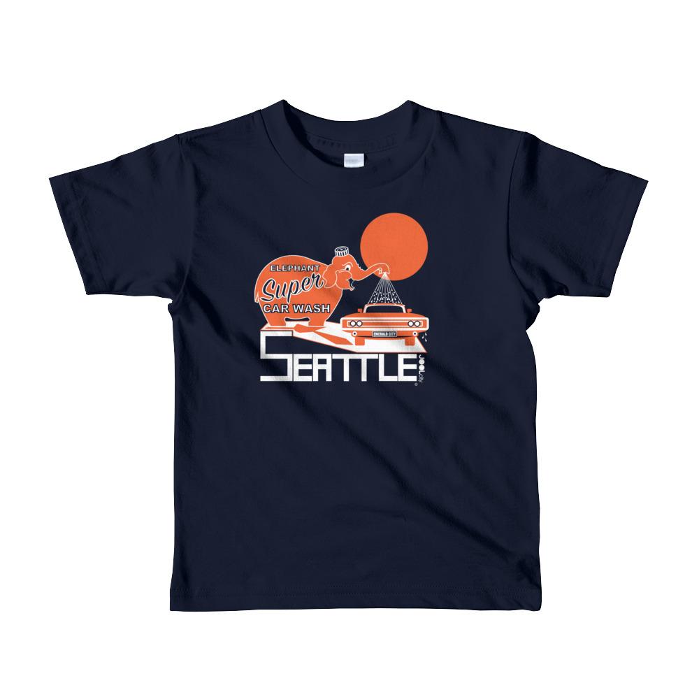 Seattle Ellie Wash Short Sleeve Toddler T-shirt T-Shirts Navy / 6yrs designed by JOOLcity