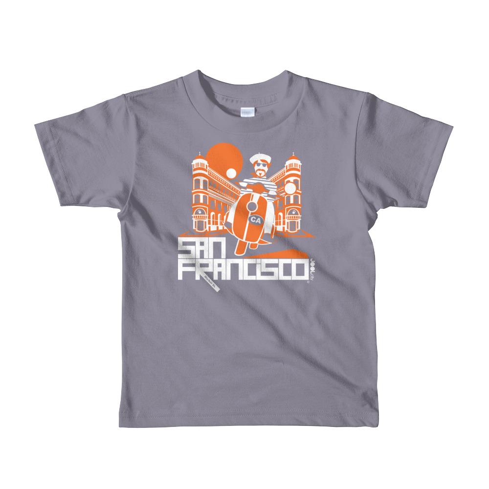 San Francisco Buddy Beatnik Short Sleeve Toddler T-Shirt T-Shirts Slate / 6yrs designed by JOOLcity