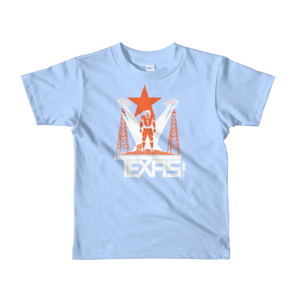 Texas Player One Short Sleeve Toddler T-shirt T-Shirts Baby Blue / 6yrs designed by JOOLcity