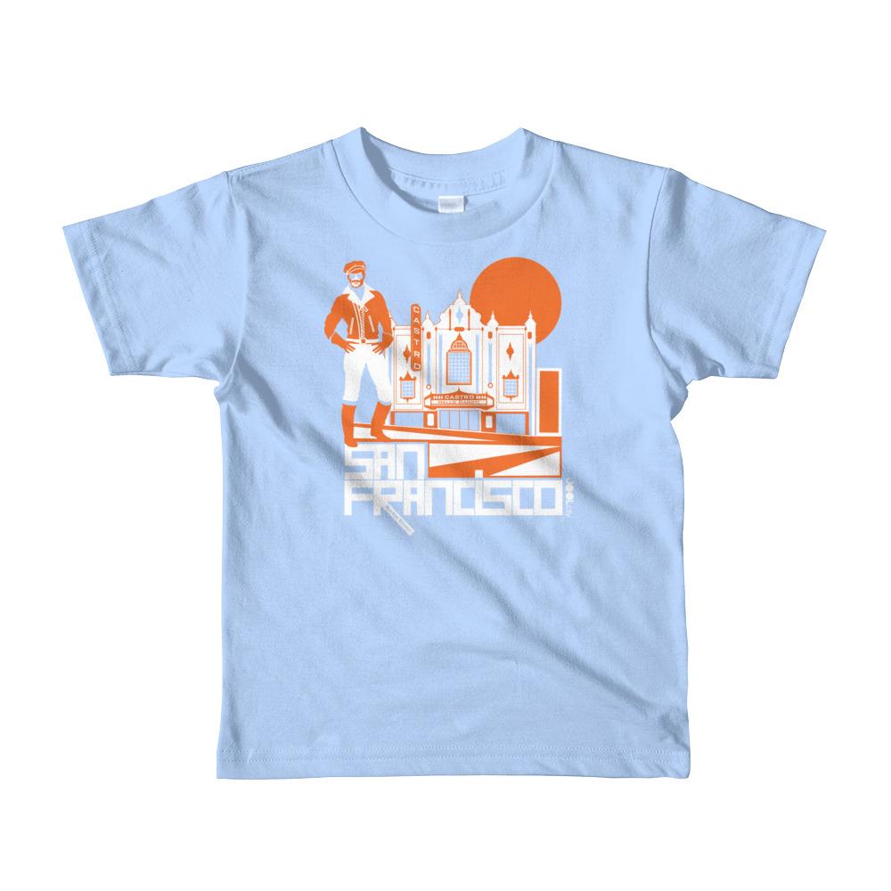 San Francisco Castro Daddy Short Sleeve Kids T-shirt T-Shirts Baby Blue / 6yrs designed by JOOLcity