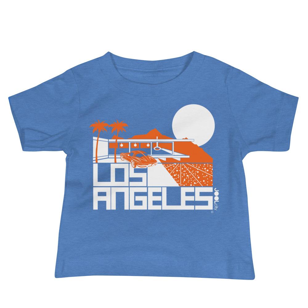 Los Angeles Cliff House Baby Jersey Short Sleeve Tee T-Shirts Heather Columbia Blue / 18-24m designed by JOOLcity