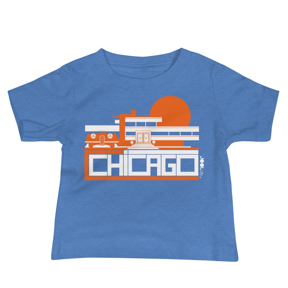 Chicago Mod Prairie Baby Jersey Short Sleeve Tee T-Shirts Heather Columbia Blue / 18-24m designed by JOOLcity