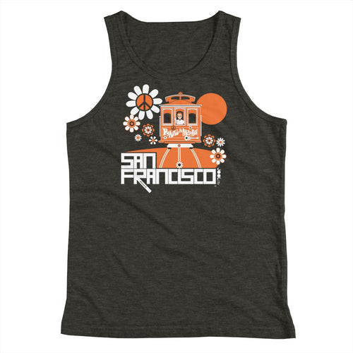 San Francisco Cable Car Groove Youth Tank Top