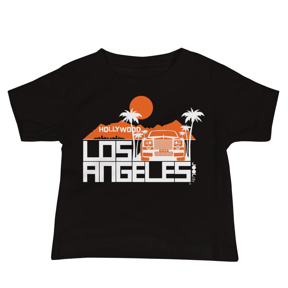 Los Angeles Hollywood Star Baby Jersey Short Sleeve Tee T-Shirts Black / 18-24m designed by JOOLcity
