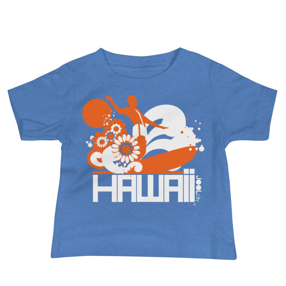 Hawaii Longboard Love Baby Jersey Short Sleeve Tee T-Shirts Heather Columbia Blue / 18-24m designed by JOOLcity