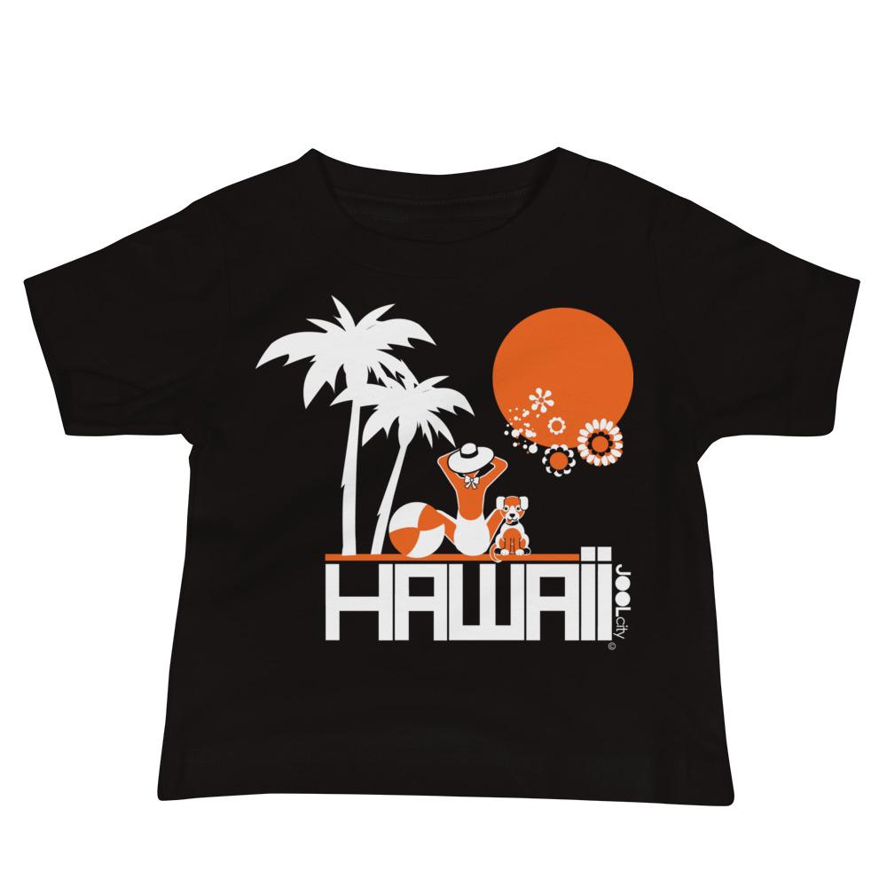 Hawaii Beach Love Baby Jersey Short Sleeve Tee T-Shirts Black / 18-24m designed by JOOLcity
