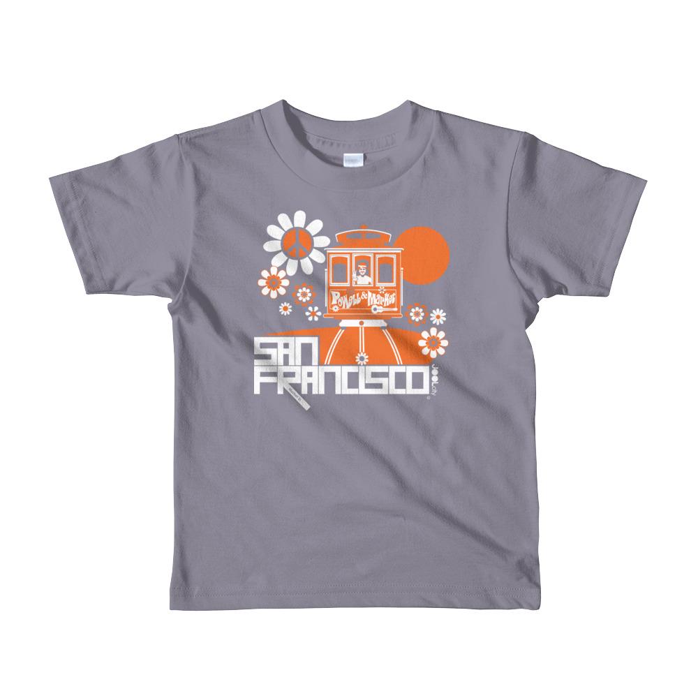 San Francisco Cable Car Groove Short Sleeve Toddler T-shirt T-Shirts Slate / 6yrs designed by JOOLcity
