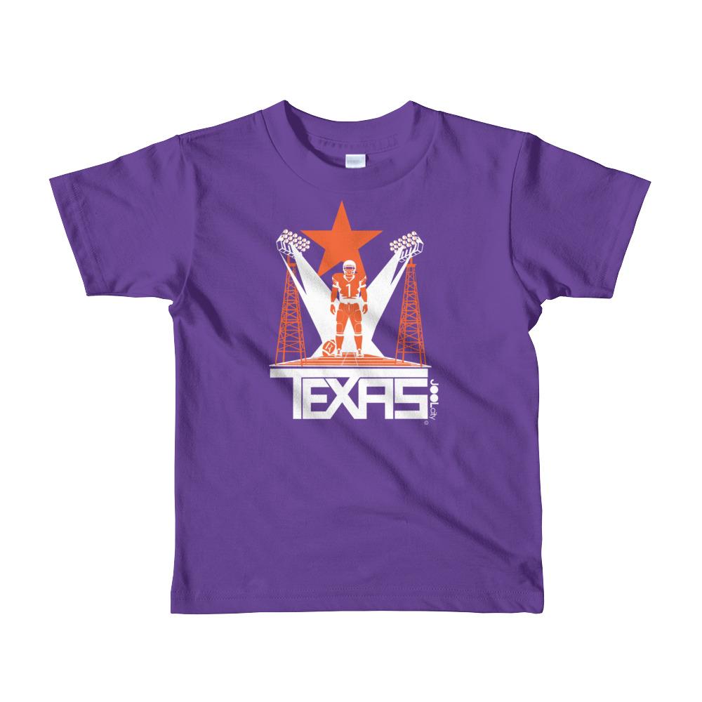 Texas Player One Short Sleeve Toddler T-shirt T-Shirts Purple / 6yrs designed by JOOLcity