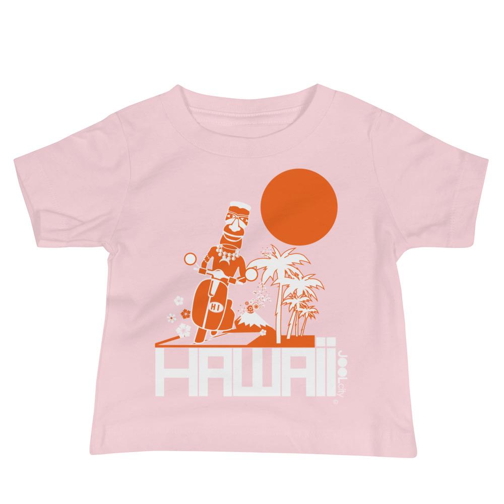 Hawaii Moped Madness Baby Jersey Short Sleeve Tee T-Shirts Pink / 18-24m designed by JOOLcity