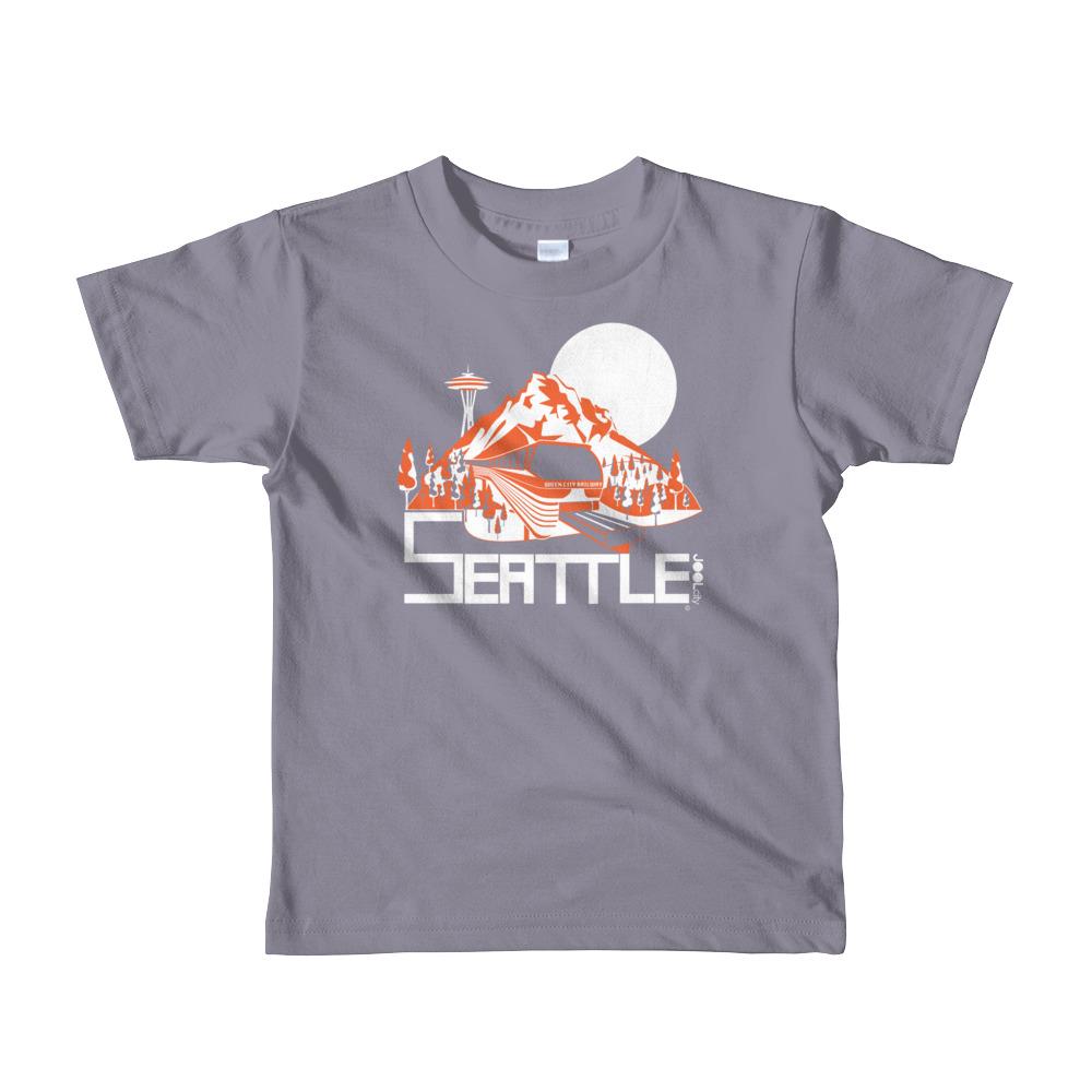 Seattle Mountain Monorail Short Sleeve Toddler T-shirt T-Shirts Slate / 6yrs designed by JOOLcity